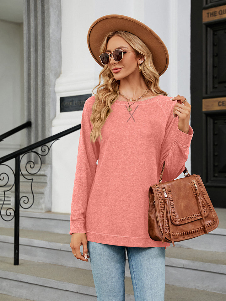 Round Neck Long Sleeve T-Shirt