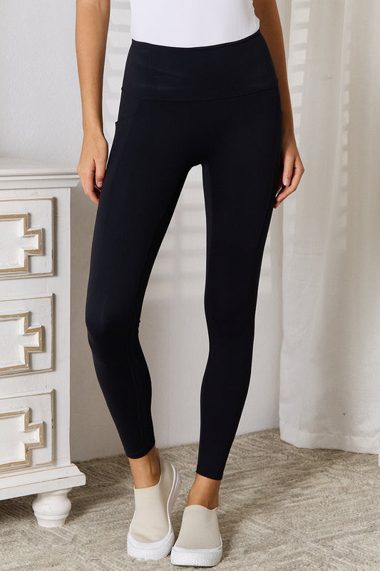 Basic Bae Wide Waistband Sports Leggings - Coastal Free Spirit